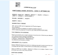 conseil municipal 21 septembre